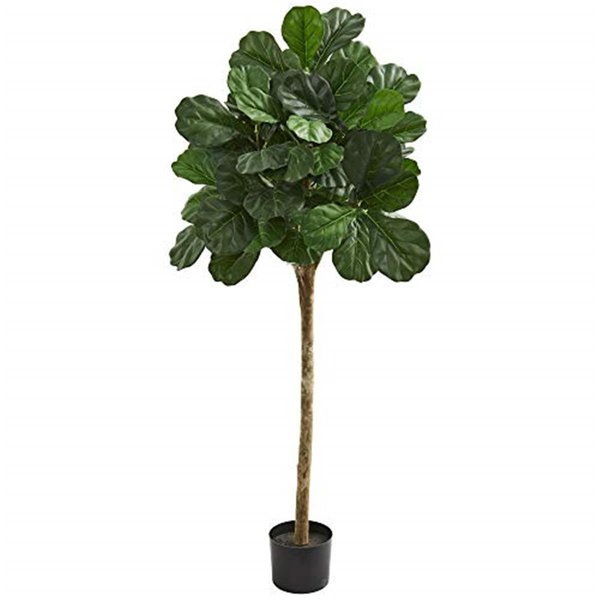 Nearly Naturals 5 in. Fiddle Leaf Fig Artificial Tree 9110